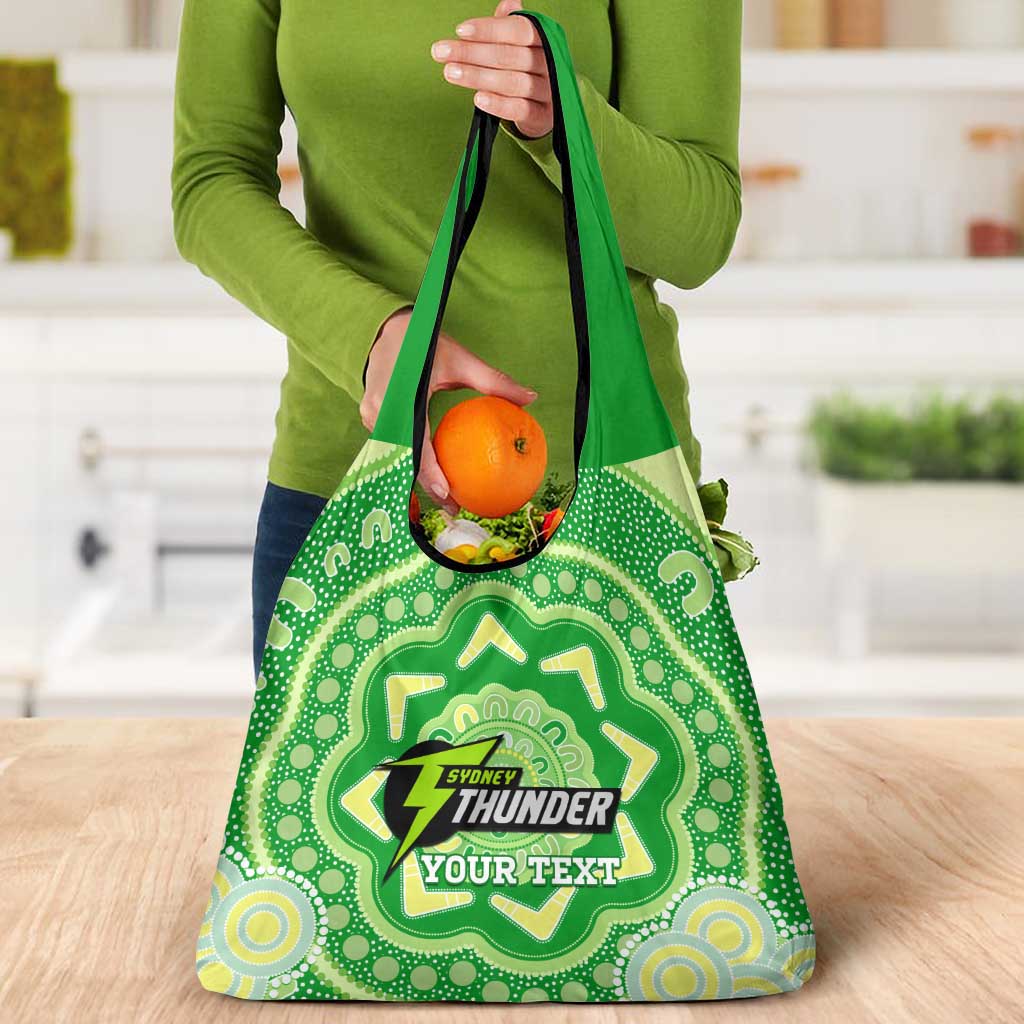 Custom BBL Thunder Cricket Grocery Bag 2024 Aboriginal Art