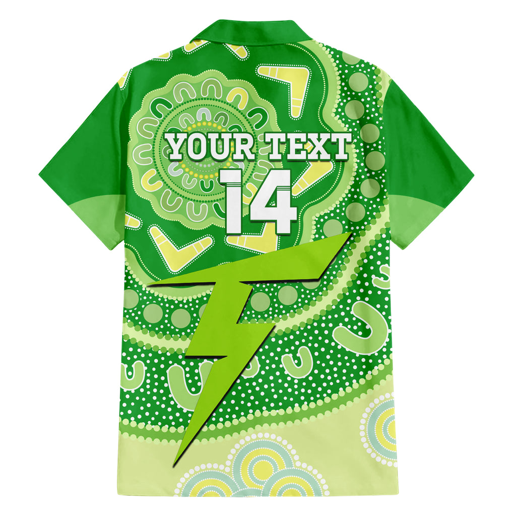 Custom BBL Thunder Cricket Hawaiian Shirt 2024 Aboriginal Art