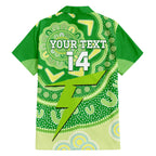 Custom BBL Thunder Cricket Hawaiian Shirt 2024 Aboriginal Art