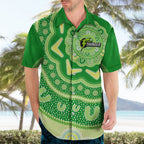 Custom BBL Thunder Cricket Hawaiian Shirt 2024 Aboriginal Art