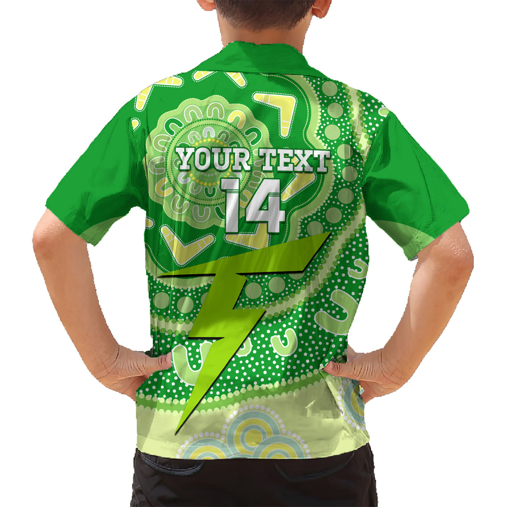 Custom BBL Thunder Cricket Hawaiian Shirt 2024 Aboriginal Art