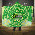 Custom BBL Thunder Cricket Hooded Blanket 2024 Aboriginal Art