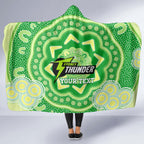 Custom BBL Thunder Cricket Hooded Blanket 2024 Aboriginal Art