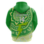 Custom BBL Thunder Cricket Hoodie 2024 Aboriginal Art