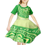 Custom BBL Thunder Cricket Kid Short Sleeve Dress 2024 Aboriginal Art