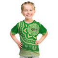 Custom BBL Thunder Cricket Kid T Shirt 2024 Aboriginal Art