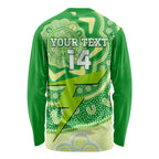 Custom BBL Thunder Cricket Long Sleeve Shirt 2024 Aboriginal Art