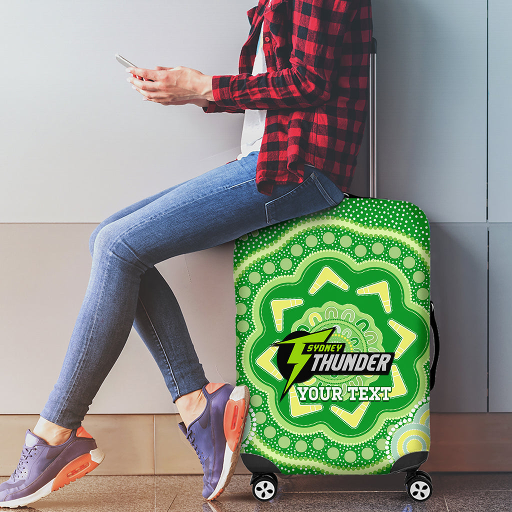 Custom BBL Thunder Cricket Luggage Cover 2024 Aboriginal Art