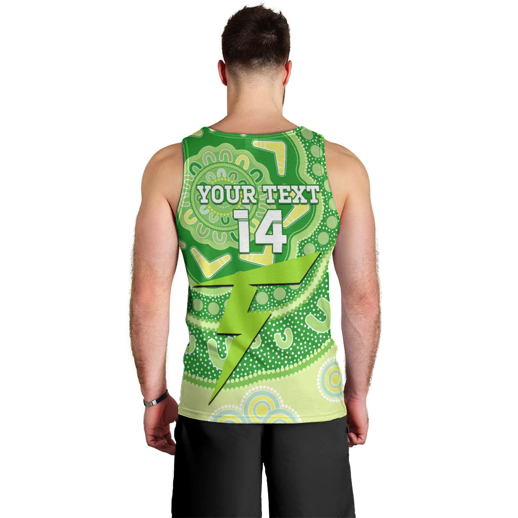 Custom BBL Thunder Cricket Men Tank Top 2024 Aboriginal Art