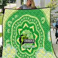 Custom BBL Thunder Cricket Quilt 2024 Aboriginal Art