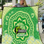 Custom BBL Thunder Cricket Quilt 2024 Aboriginal Art