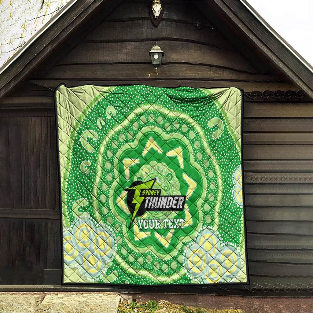 Custom BBL Thunder Cricket Quilt 2024 Aboriginal Art