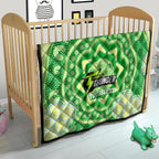 Custom BBL Thunder Cricket Quilt 2024 Aboriginal Art