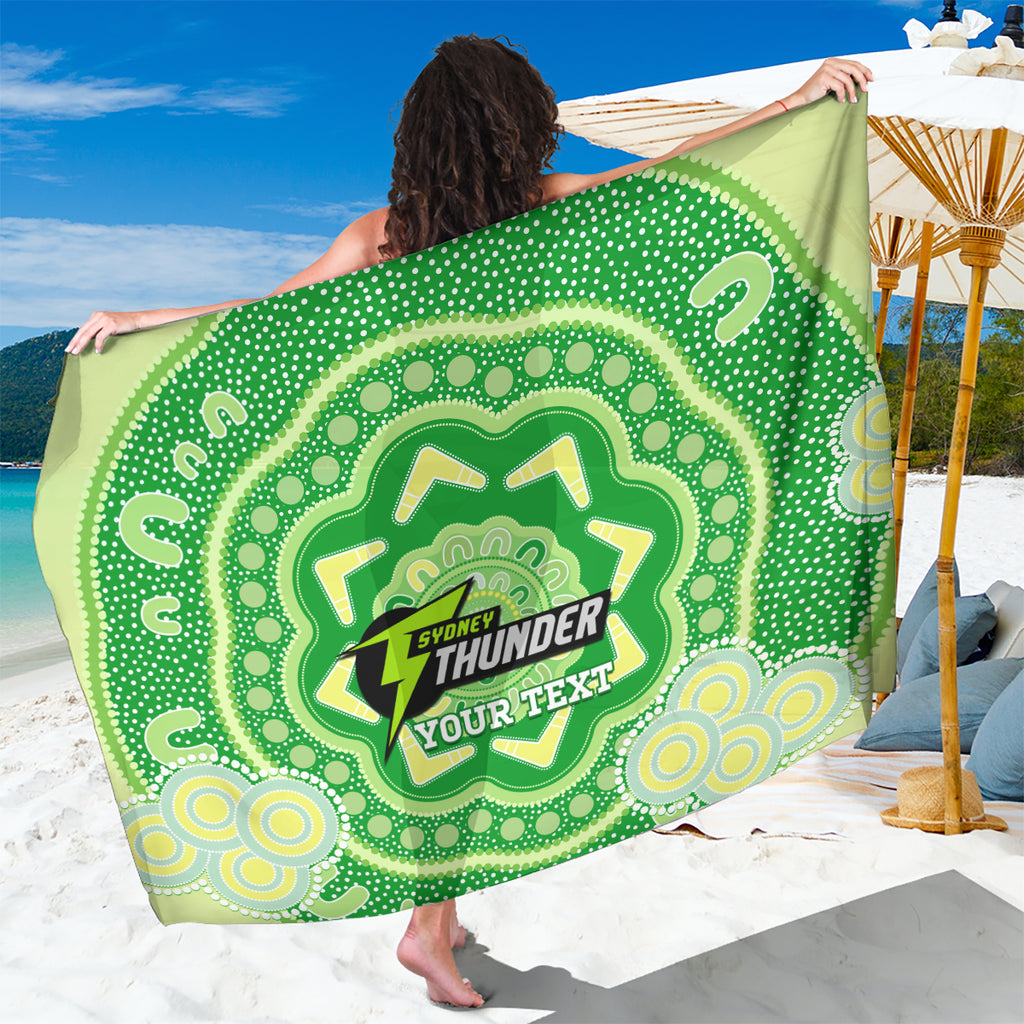 Custom BBL Thunder Cricket Sarong 2024 Aboriginal Art