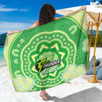 Custom BBL Thunder Cricket Sarong 2024 Aboriginal Art