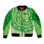 Custom BBL Thunder Cricket Sleeve Zip Bomber Jacket 2024 Aboriginal Art