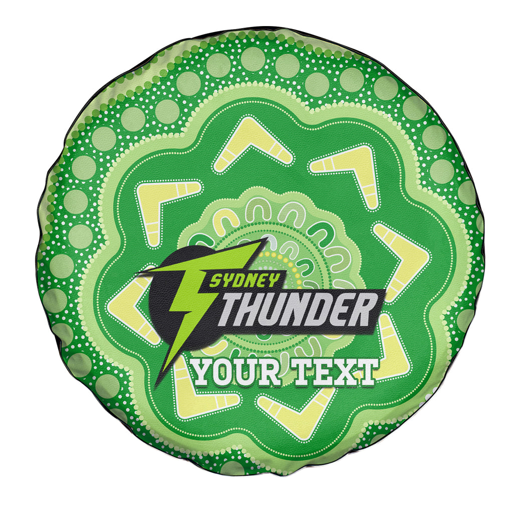 Custom BBL Thunder Cricket Spare Tire Cover 2024 Aboriginal Art