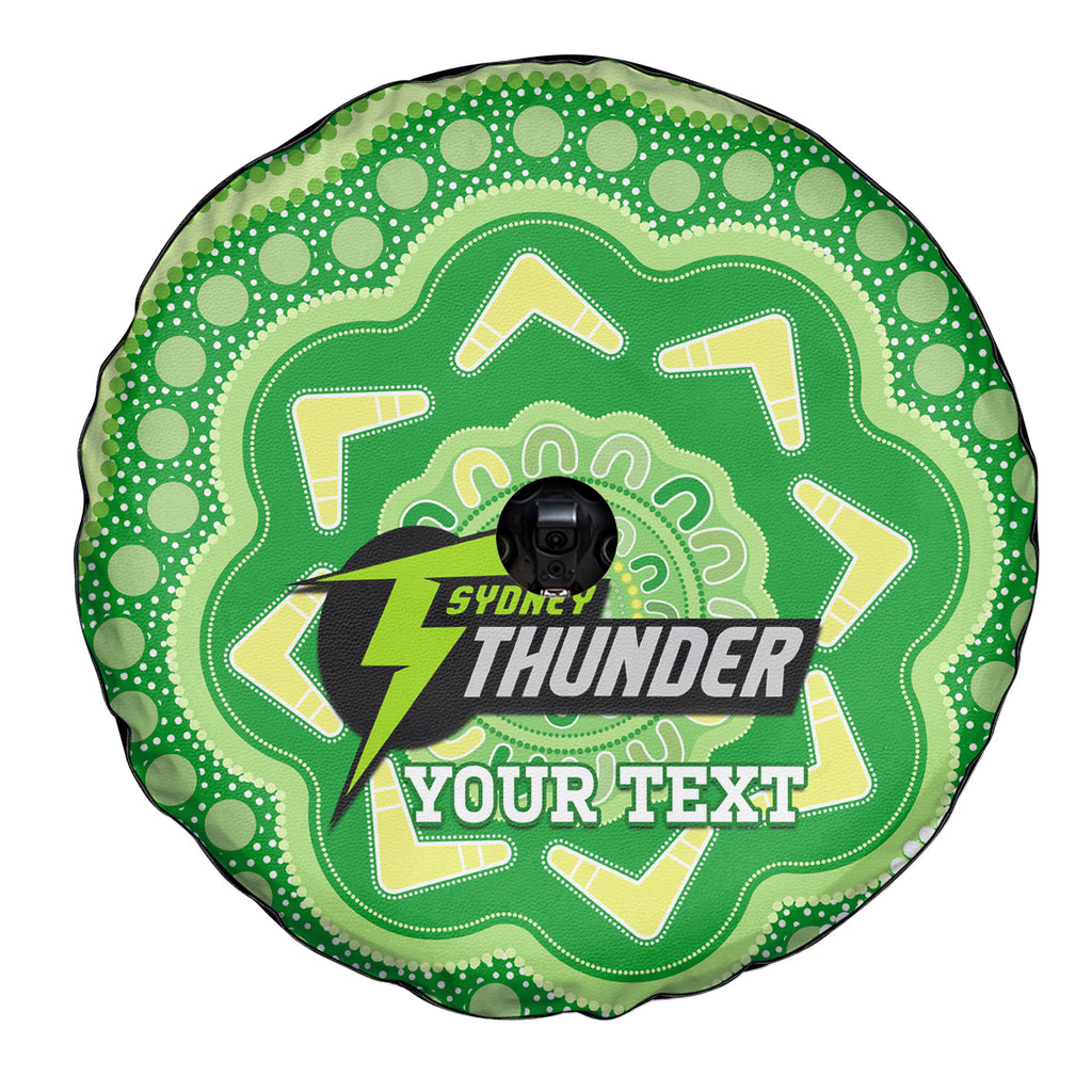 Custom BBL Thunder Cricket Spare Tire Cover 2024 Aboriginal Art