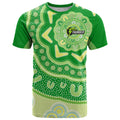 Custom BBL Thunder Cricket T Shirt 2024 Aboriginal Art