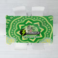 Custom BBL Thunder Cricket Tablecloth 2024 Aboriginal Art