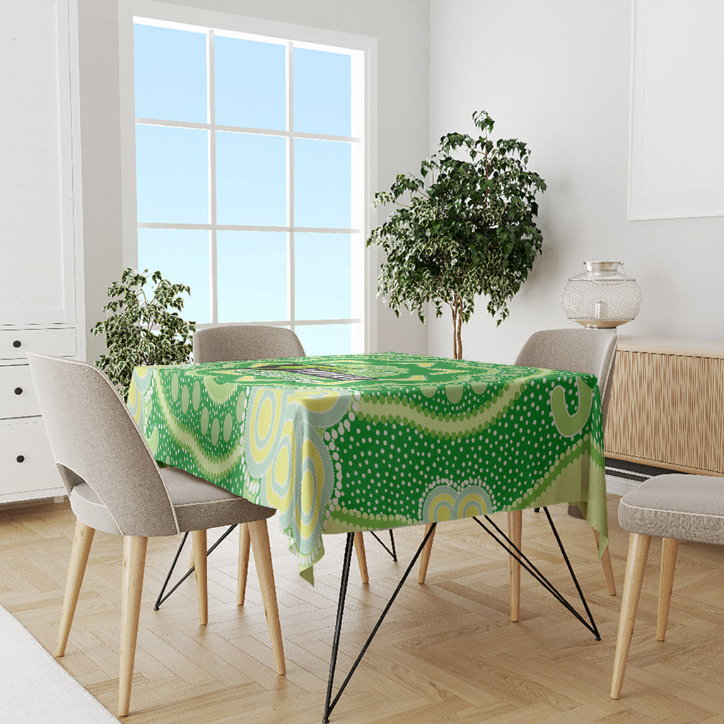 Custom BBL Thunder Cricket Tablecloth 2024 Aboriginal Art