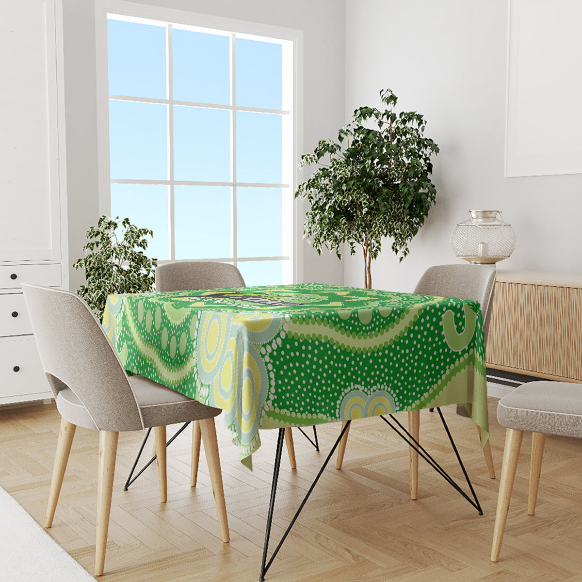 Custom BBL Thunder Cricket Tablecloth 2024 Aboriginal Art