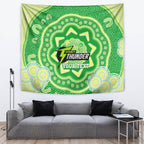 Custom BBL Thunder Cricket Tapestry 2024 Aboriginal Art
