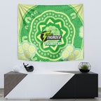 Custom BBL Thunder Cricket Tapestry 2024 Aboriginal Art