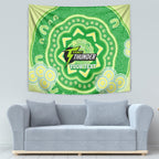 Custom BBL Thunder Cricket Tapestry 2024 Aboriginal Art