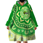Custom BBL Thunder Cricket Wearable Blanket Hoodie 2024 Aboriginal Art