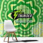 Custom BBL Thunder Cricket Window Curtain 2024 Aboriginal Art