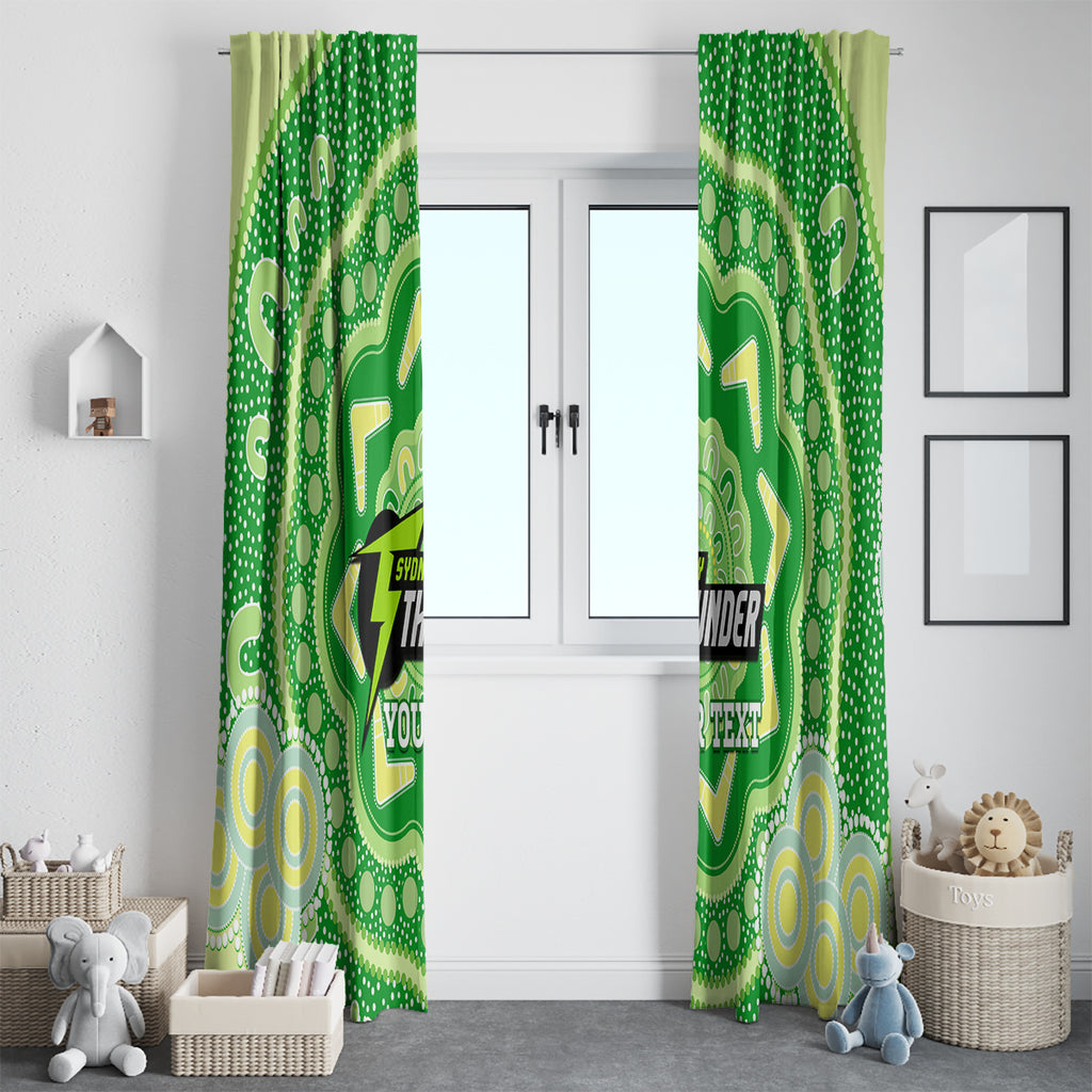 Custom BBL Thunder Cricket Window Curtain 2024 Aboriginal Art