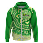 Custom BBL Thunder Cricket Zip Hoodie 2024 Aboriginal Art