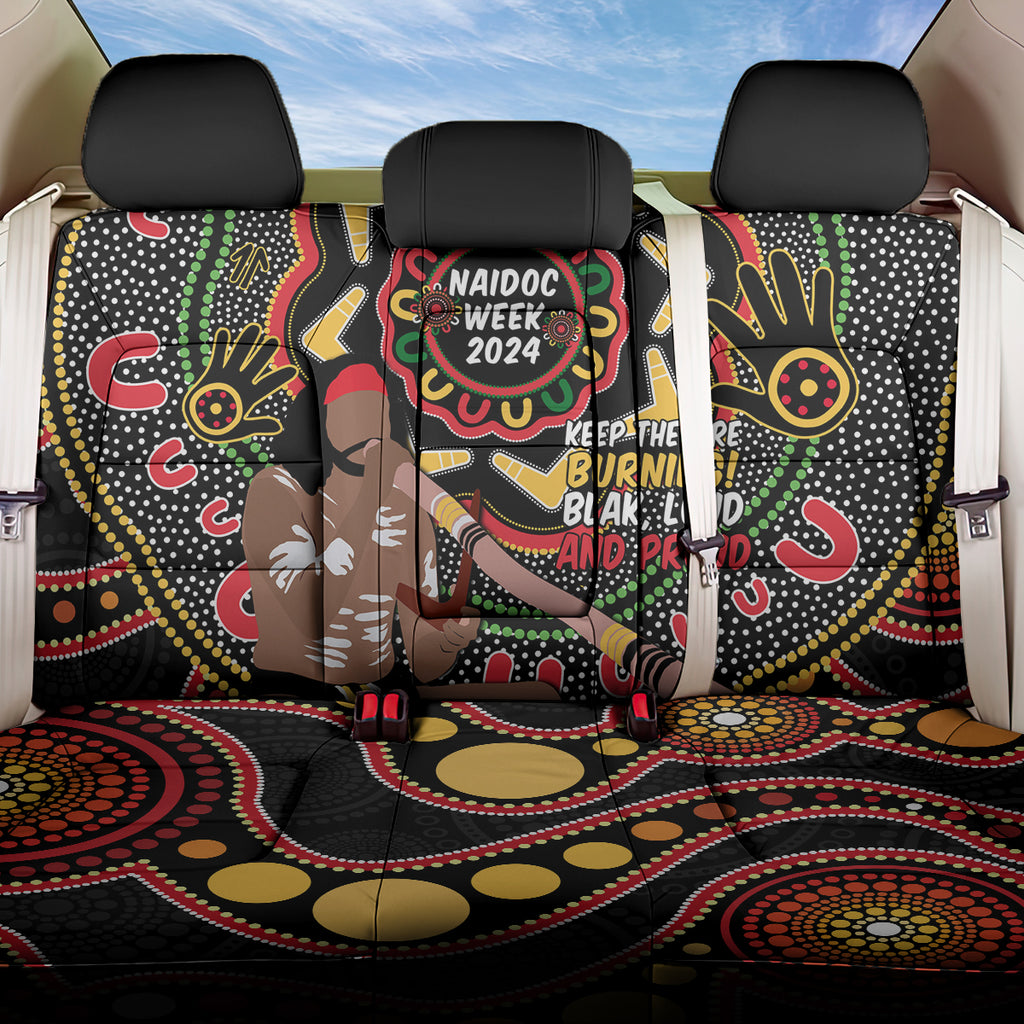 Australia Didgeridoo NAIDOC Week 2024 Back Car Seat Cover Keep The Fire Burning Blak Loud and Proud