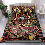 Australia Didgeridoo NAIDOC Week 2024 Bedding Set Keep The Fire Burning Blak Loud and Proud