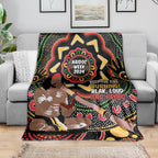 Australia Didgeridoo NAIDOC Week 2024 Blanket Keep The Fire Burning Blak Loud and Proud