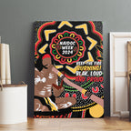 Australia Didgeridoo NAIDOC Week 2024 Canvas Wall Art Keep The Fire Burning Blak Loud and Proud