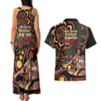 Australia Didgeridoo NAIDOC Week 2024 Couples Matching Tank Maxi Dress and Hawaiian Shirt Keep The Fire Burning Blak Loud and Proud