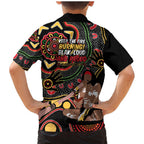 Australia Didgeridoo NAIDOC Week 2024 Family Matching Mermaid Dress and Hawaiian Shirt Keep The Fire Burning Blak Loud and Proud