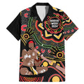 Australia Didgeridoo NAIDOC Week 2024 Family Matching Mermaid Dress and Hawaiian Shirt Keep The Fire Burning Blak Loud and Proud