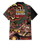 Australia Didgeridoo NAIDOC Week 2024 Family Matching Mermaid Dress and Hawaiian Shirt Keep The Fire Burning Blak Loud and Proud