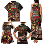 Australia Didgeridoo NAIDOC Week 2024 Family Matching Tank Maxi Dress and Hawaiian Shirt Keep The Fire Burning Blak Loud and Proud