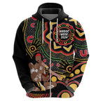 Australia Didgeridoo NAIDOC Week 2024 Hoodie Keep The Fire Burning Blak Loud and Proud