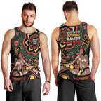 Australia Didgeridoo NAIDOC Week 2024 Men Tank Top Keep The Fire Burning Blak Loud and Proud