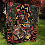 Australia Didgeridoo NAIDOC Week 2024 Quilt Keep The Fire Burning Blak Loud and Proud