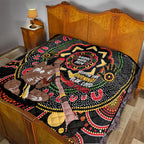 Australia Didgeridoo NAIDOC Week 2024 Quilt Keep The Fire Burning Blak Loud and Proud