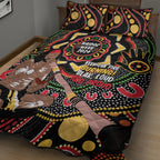 Australia Didgeridoo NAIDOC Week 2024 Quilt Bed Set Keep The Fire Burning Blak Loud and Proud