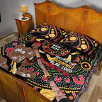 Australia Didgeridoo NAIDOC Week 2024 Quilt Bed Set Keep The Fire Burning Blak Loud and Proud