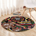 Australia Didgeridoo NAIDOC Week 2024 Round Carpet Keep The Fire Burning Blak Loud and Proud
