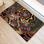 Australia Didgeridoo NAIDOC Week 2024 Rubber Doormat Keep The Fire Burning Blak Loud and Proud